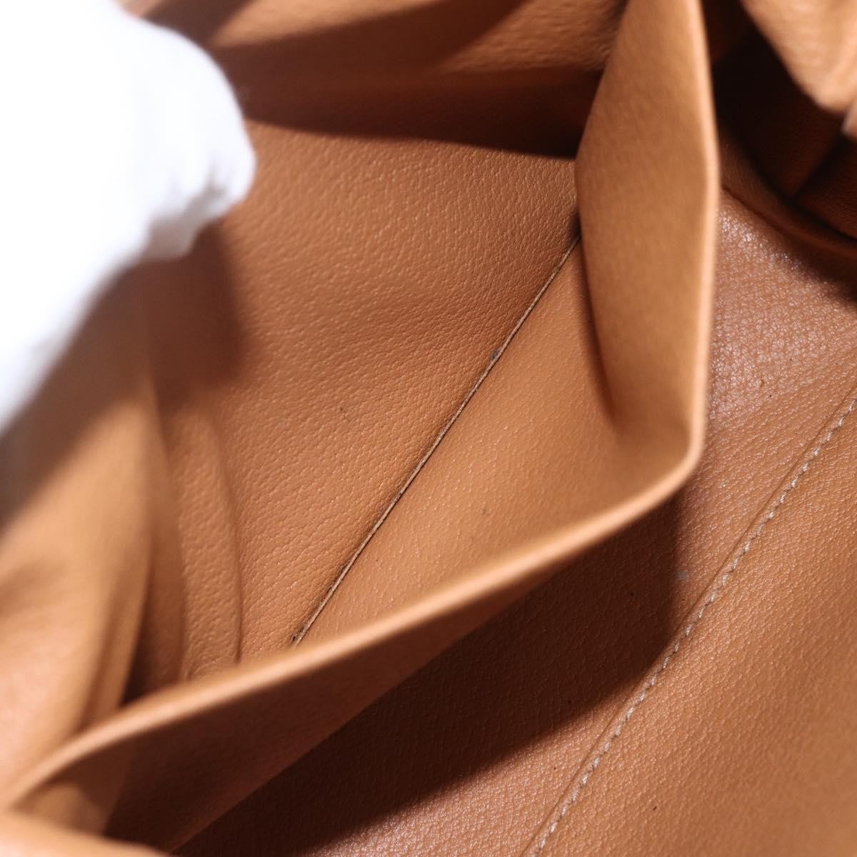 Celine Macadam Pochette Canvas and Leather, BROWN, CANVAS, Clutche & pouche