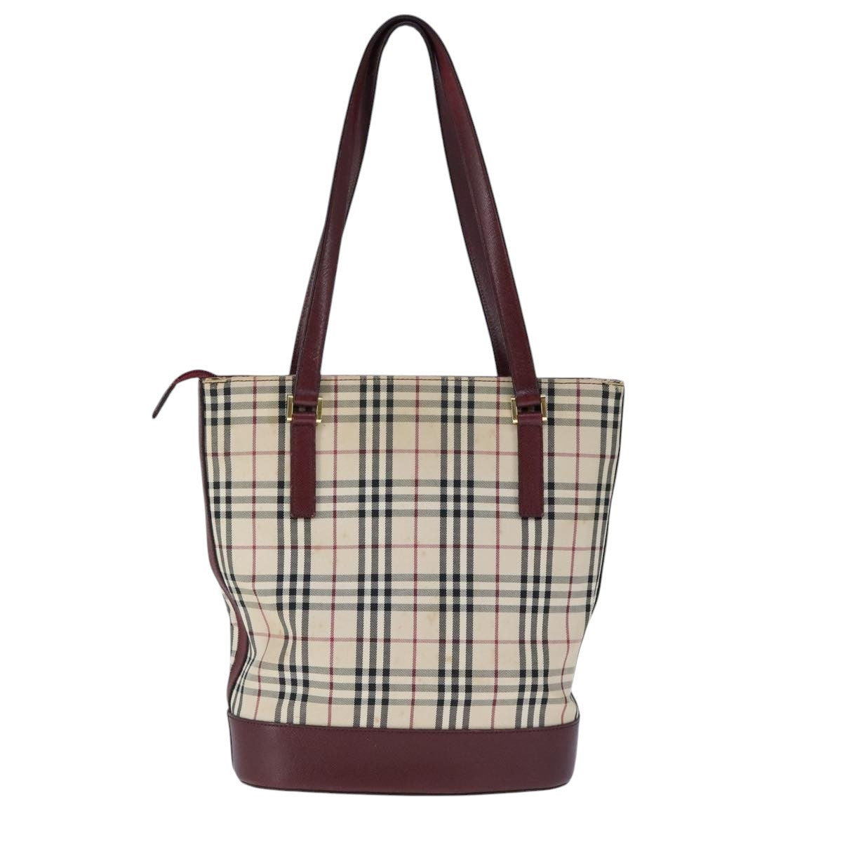 Burberry Nova Check Tote canvas check pattern, BEIGE, CANVAS, Tote bag