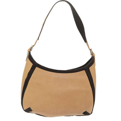 Bally Vintage Shoulder Bag Leather, BEIGE, LEATHER, Shoulder bag