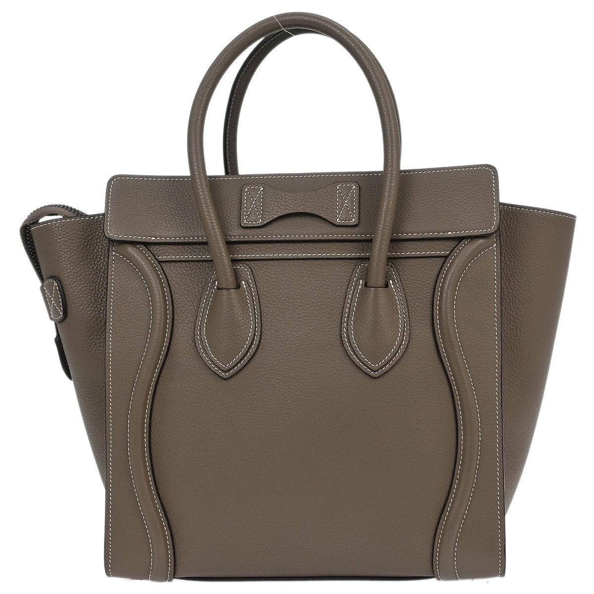 Celine Luggage Bag Smooth Leather, BROWN, LEATHER, Tote bag