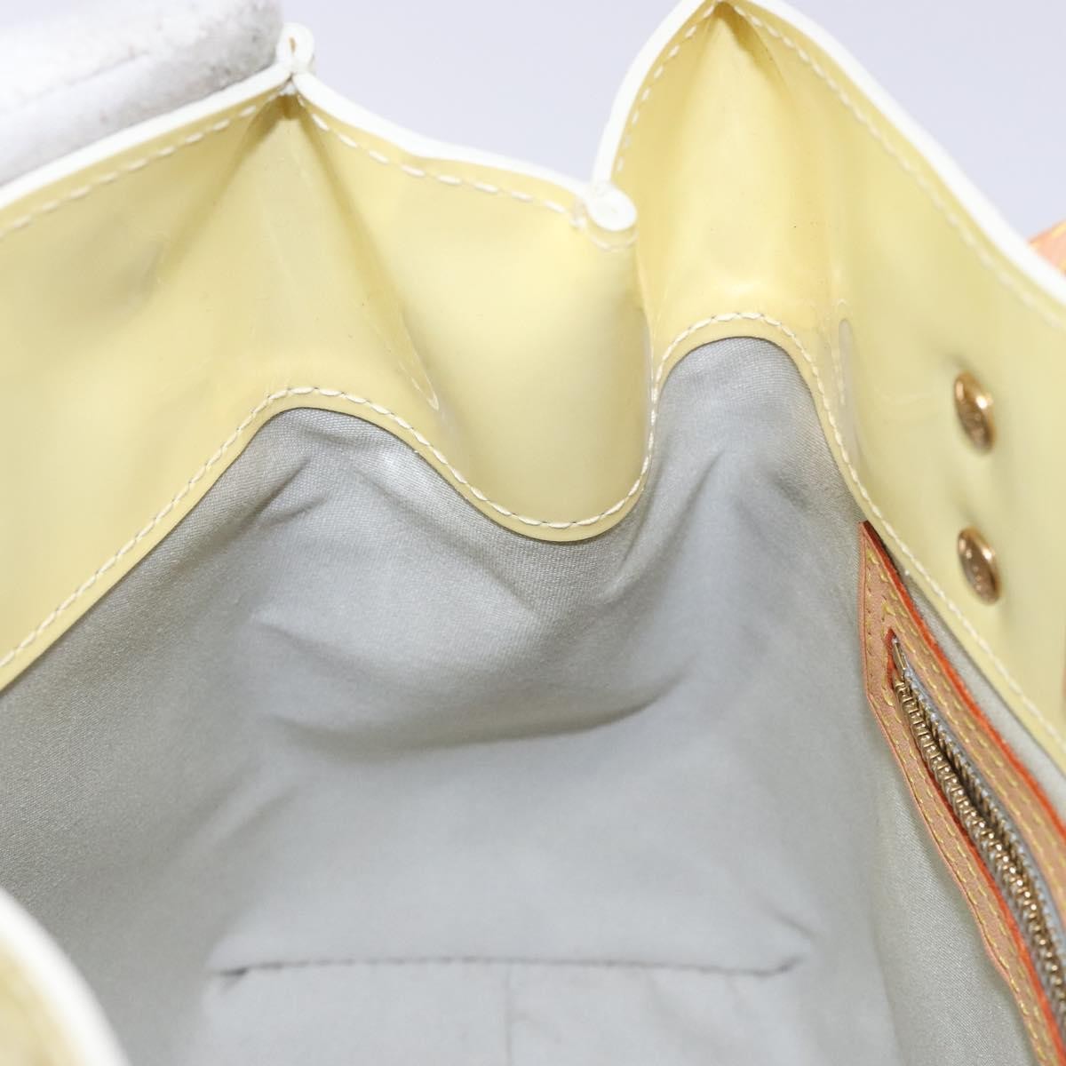 Louis Vuitton Reade Handbag Monogram Vernis, BEIGE, PATENT_LEATHER, Handbag