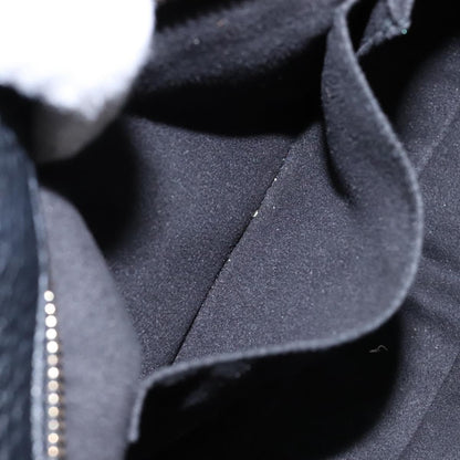 Salvatore Ferragamo Gancini handbag Leather, BLACK, LEATHER, Handbag