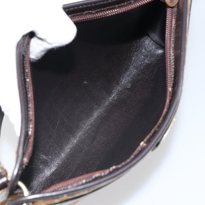 Christian Dior Vintage Trotter Shoulder Bag Canvas, BEIGE, CANVAS, Shoulder bag