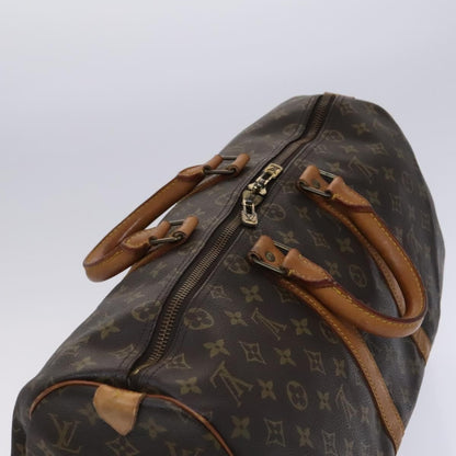 Louis Vuitton Keepall Bag Monogram Canvas, BROWN, CANVAS, Travel bag