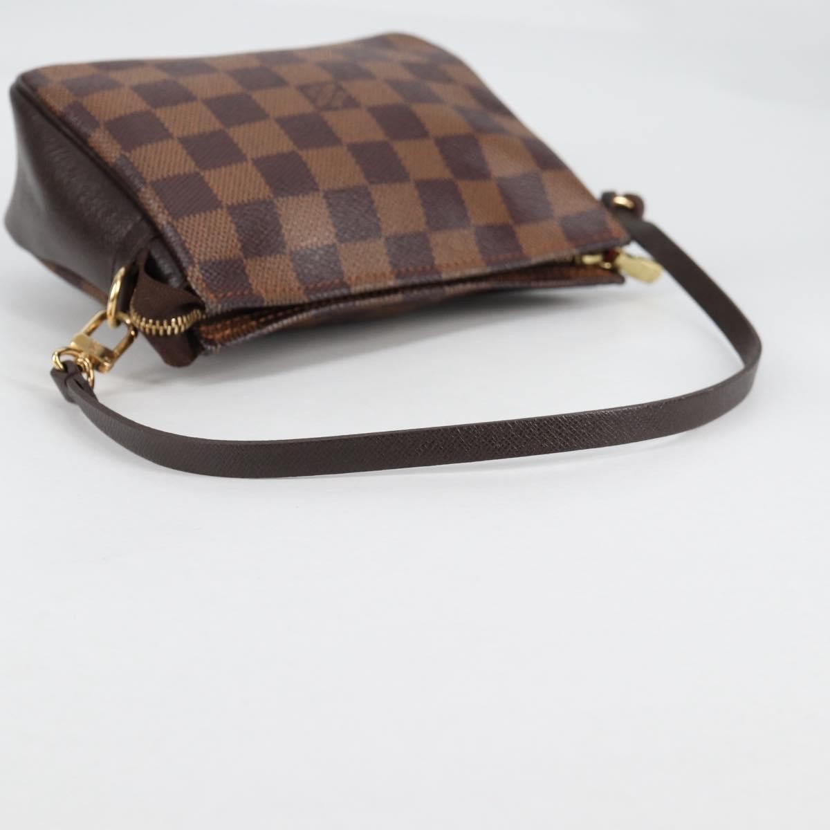 Louis Vuitton Trousse Make Up Bag Damier, BROWN, CANVAS, Clutche & pouche