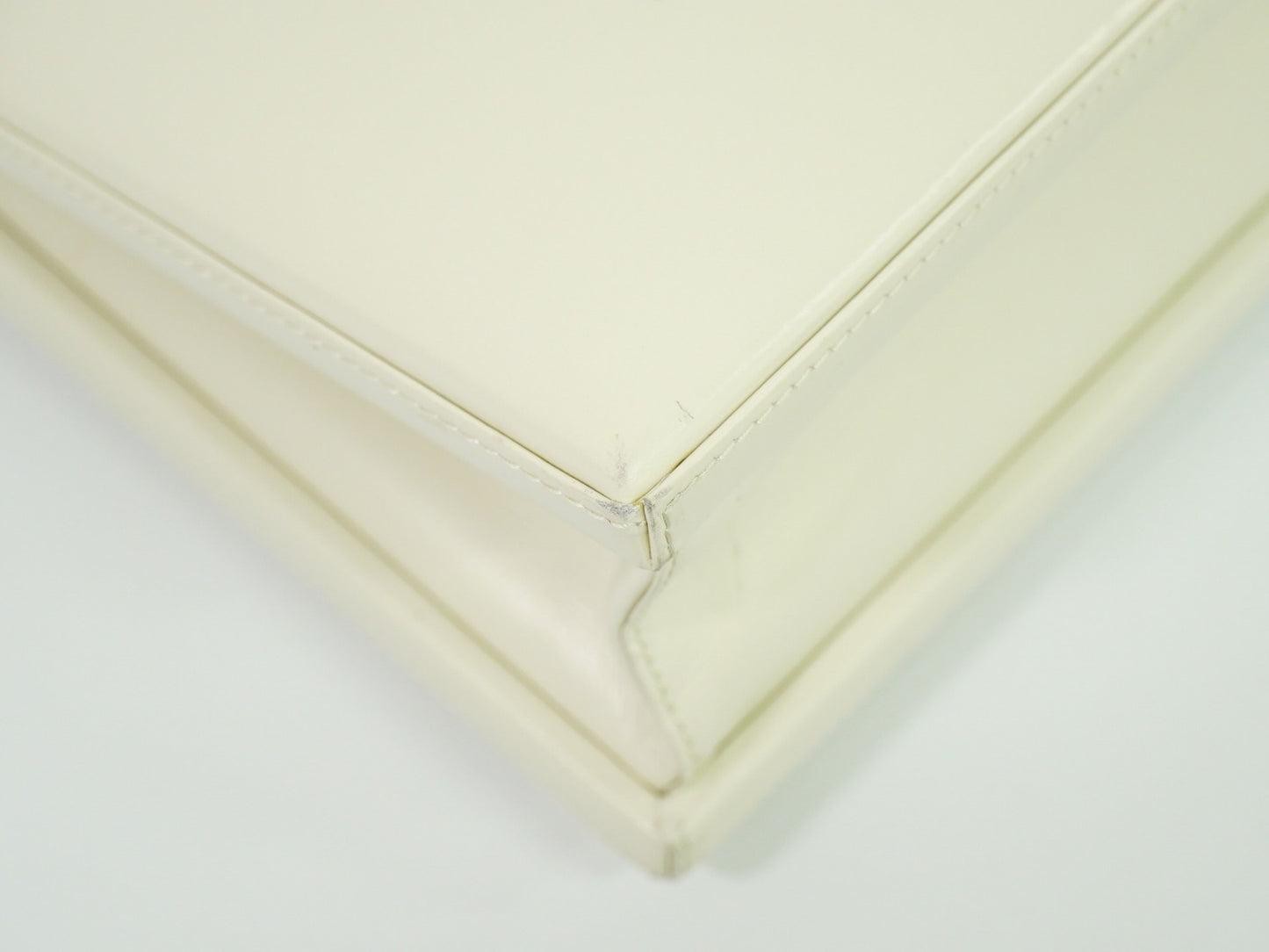 Loewe Anagram handbag Leather, WHITE, LEATHER, Handbag