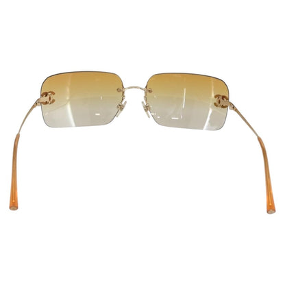 Chanel Logo CC Sunglasses Metal, ORANGE, METAL, Sunglasse