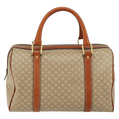 Celine Macadam Handbag Macadam with leather, BEIGE, PVC, Handbag