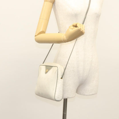Christian Dior Vintage Honeycomb Shoulder Bag Canvas, WHITE, CANVAS, Shoulder bag