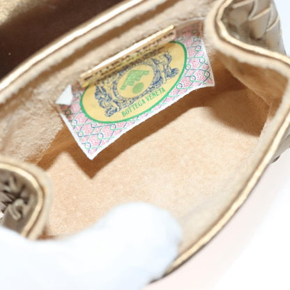 Bottega Veneta Chain Flap Shoulder Bag Leather, GOLD, LEATHER, Shoulder bag