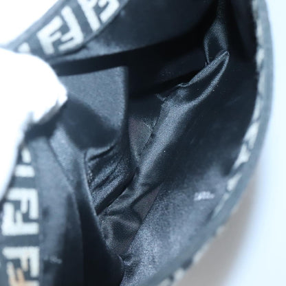 Fendi Buckle Flap Shoulder Bag Zucchino canvas, BLACK, CANVAS, Shoulder bag