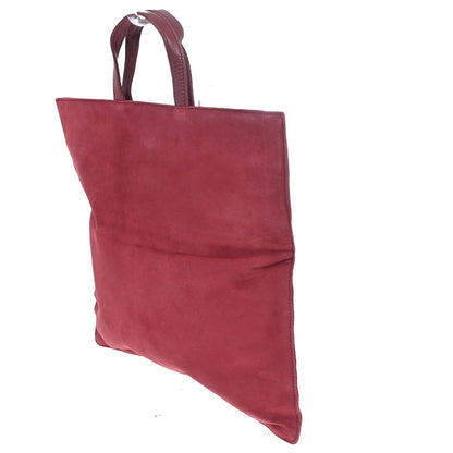 Loewe Anagram Tote Suede, RED, SUEDE, Tote bag