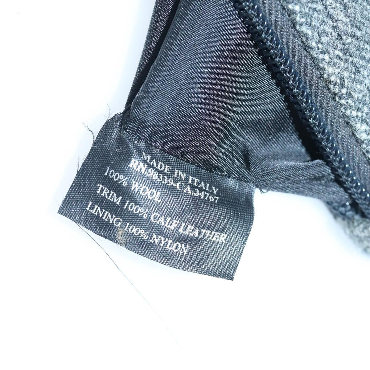 Prada Sport pouch Wool, BLACK, WOOL, Clutche & pouche