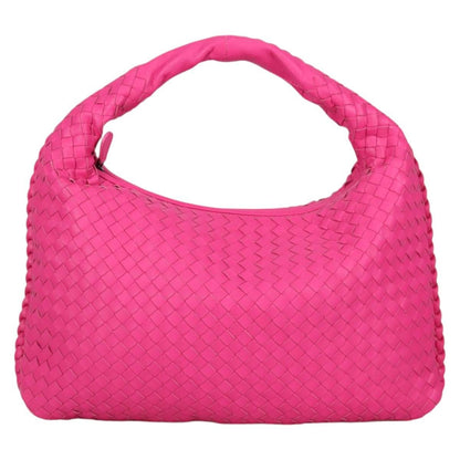 Bottega Veneta Veneta Hobo Intrecciato Nappa, PINK, LEATHER, Handbag