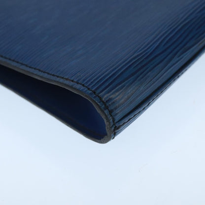 Louis Vuitton Art Deco Clutch Epi Leather, BLUE, LEATHER, Clutche & pouche