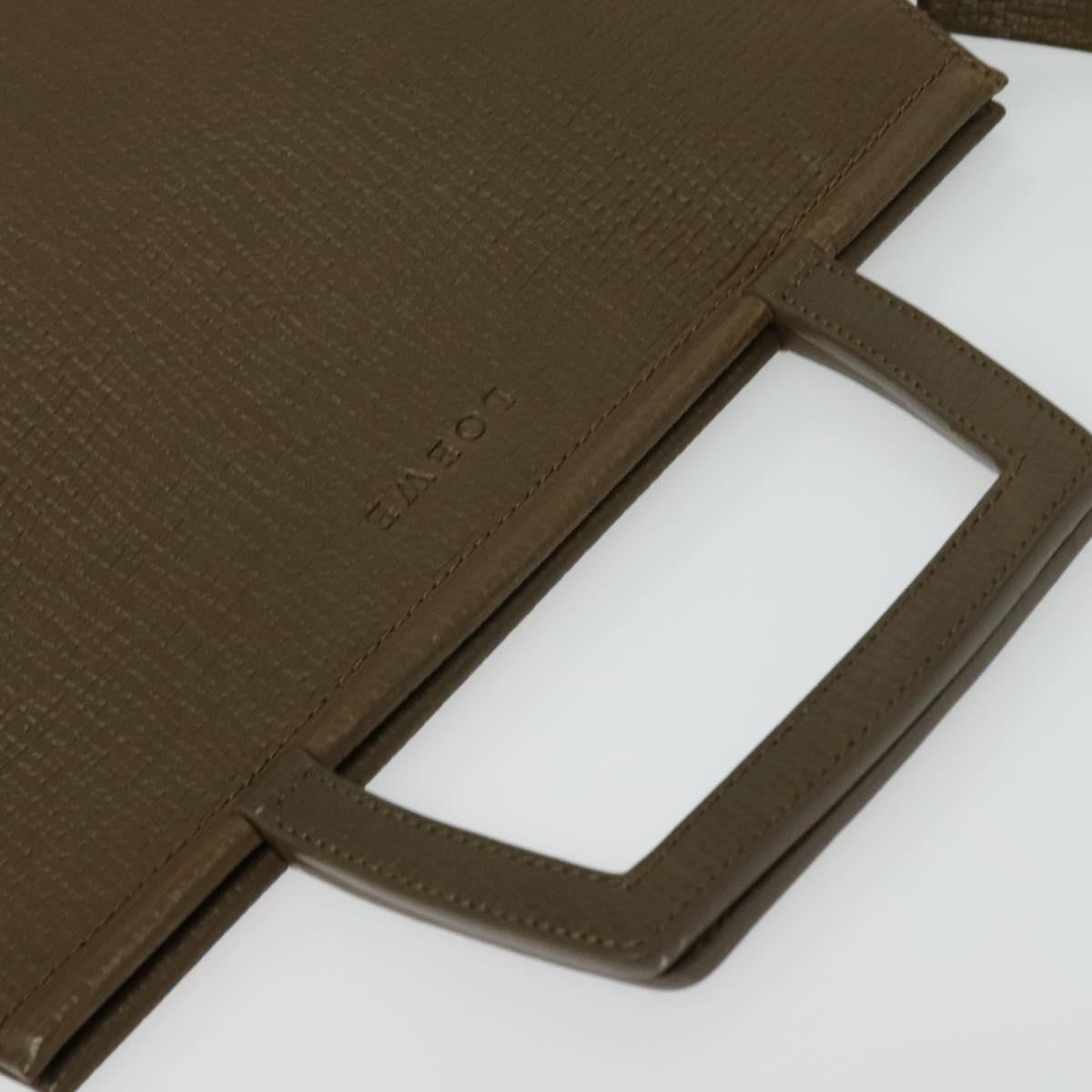 Loewe Vintage Handbag Leather, KHAKI, LEATHER, Handbag