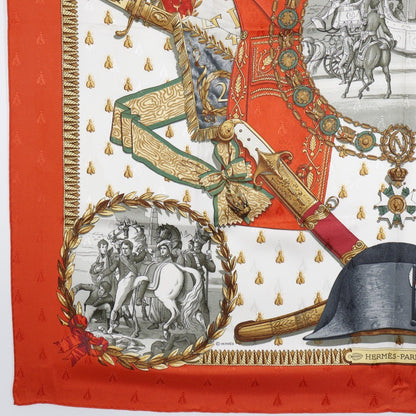 Hermes Carré 90 Silk multicolor, ORANGE, SILK, Scarve & shawl