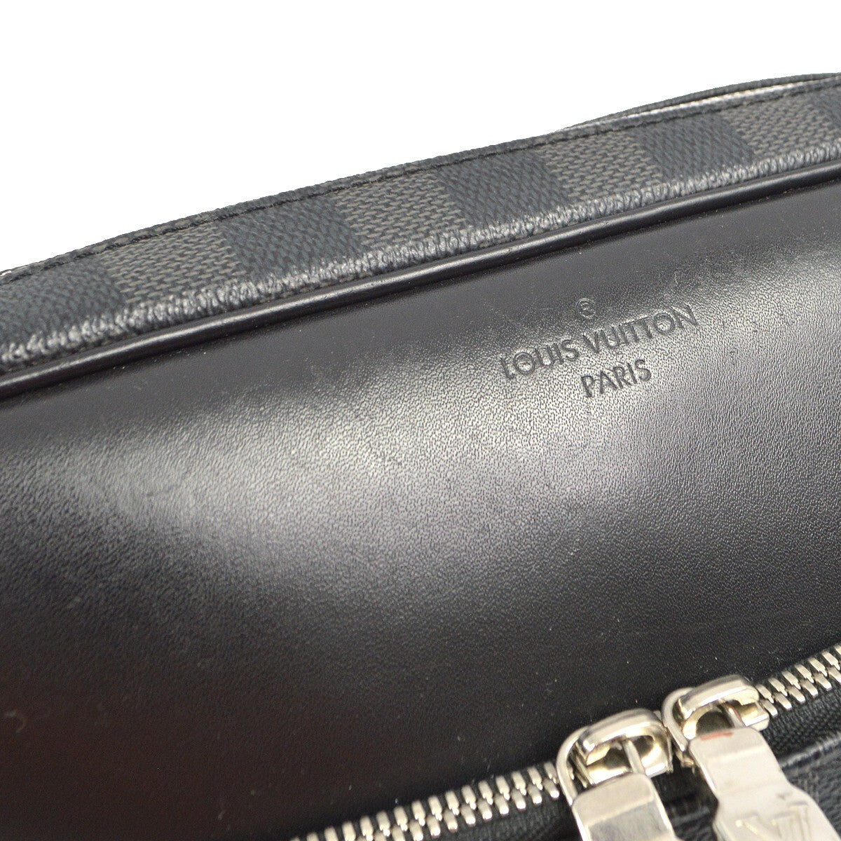 Louis Vuitton Dayton Reporter Bag Damier Graphite, BLACK, CANVAS, Shoulder bag