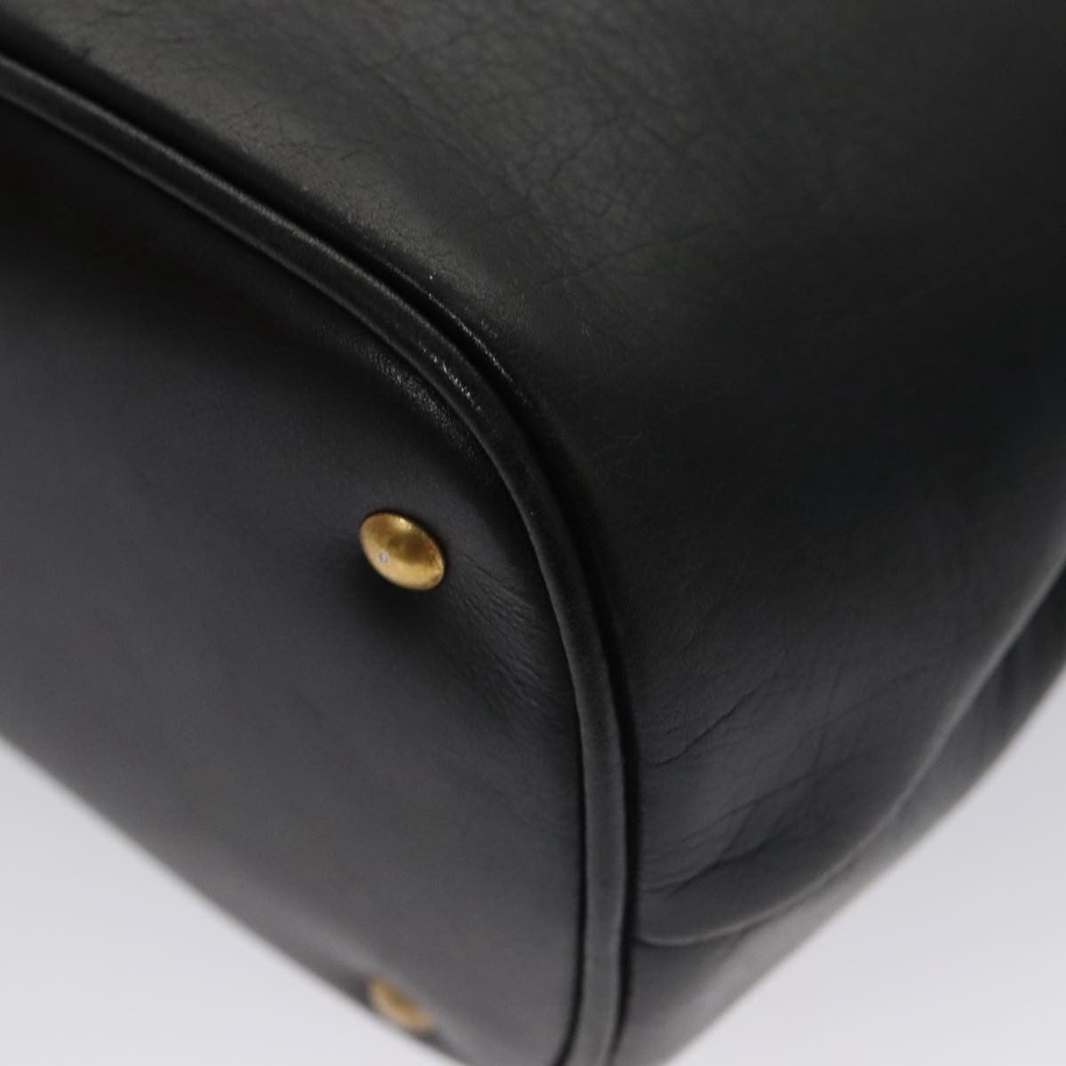 Celine Shoulder Bag Leather, BLACK, LEATHER, Shoulder bag