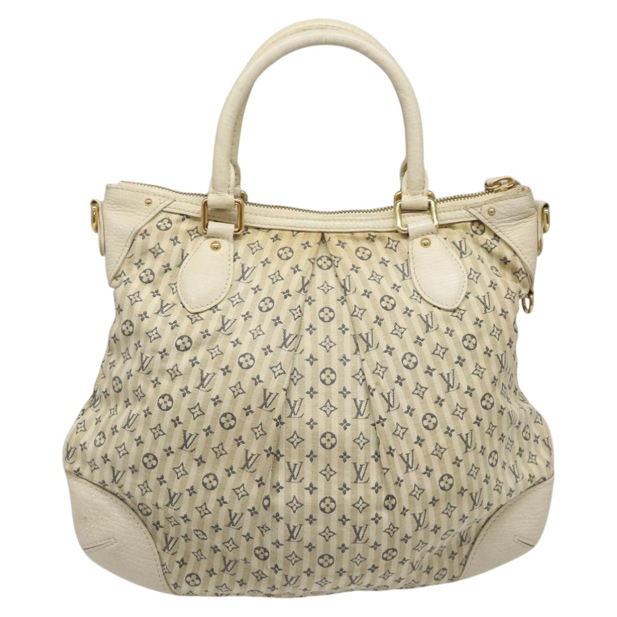 Louis Vuitton Marina Handbag Mini Lin Croisette, BEIGE, CANVAS, Handbag