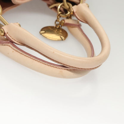 Bally Vintage Handbag Quilted Leather, PINK, LEATHER, Handbag