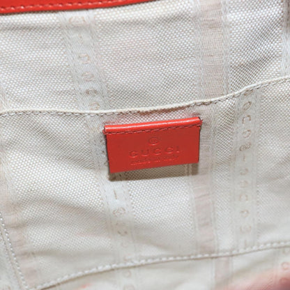 Gucci Bright Bucket Bag Diamante Leather, ORANGE, LEATHER, Handbag