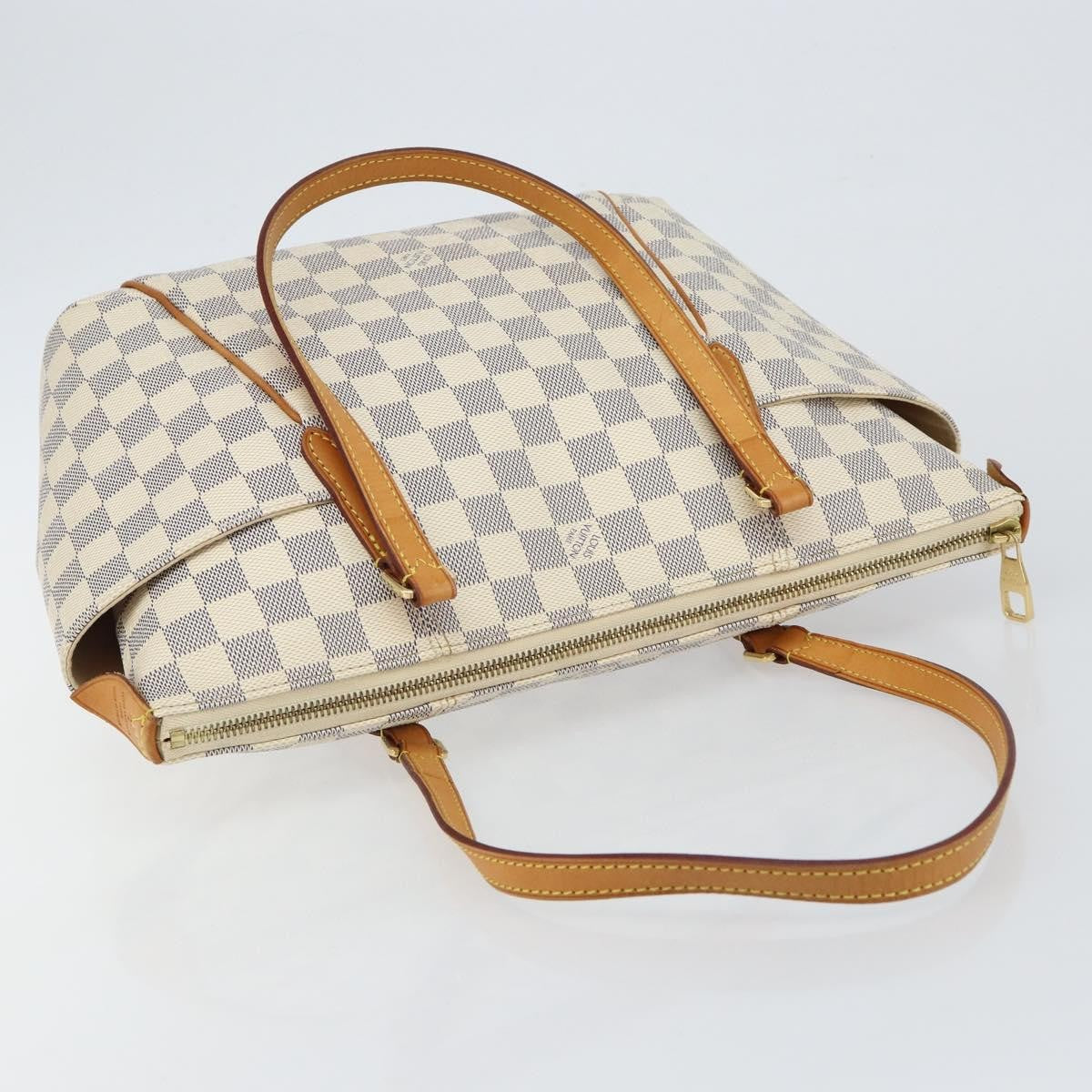 Louis Vuitton Totally Handbag Damier azur, BEIGE, CANVAS, Tote bag