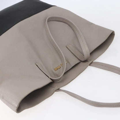 Miu Miu Vintage Tote bag Leather, BLACK, LEATHER, Tote bag