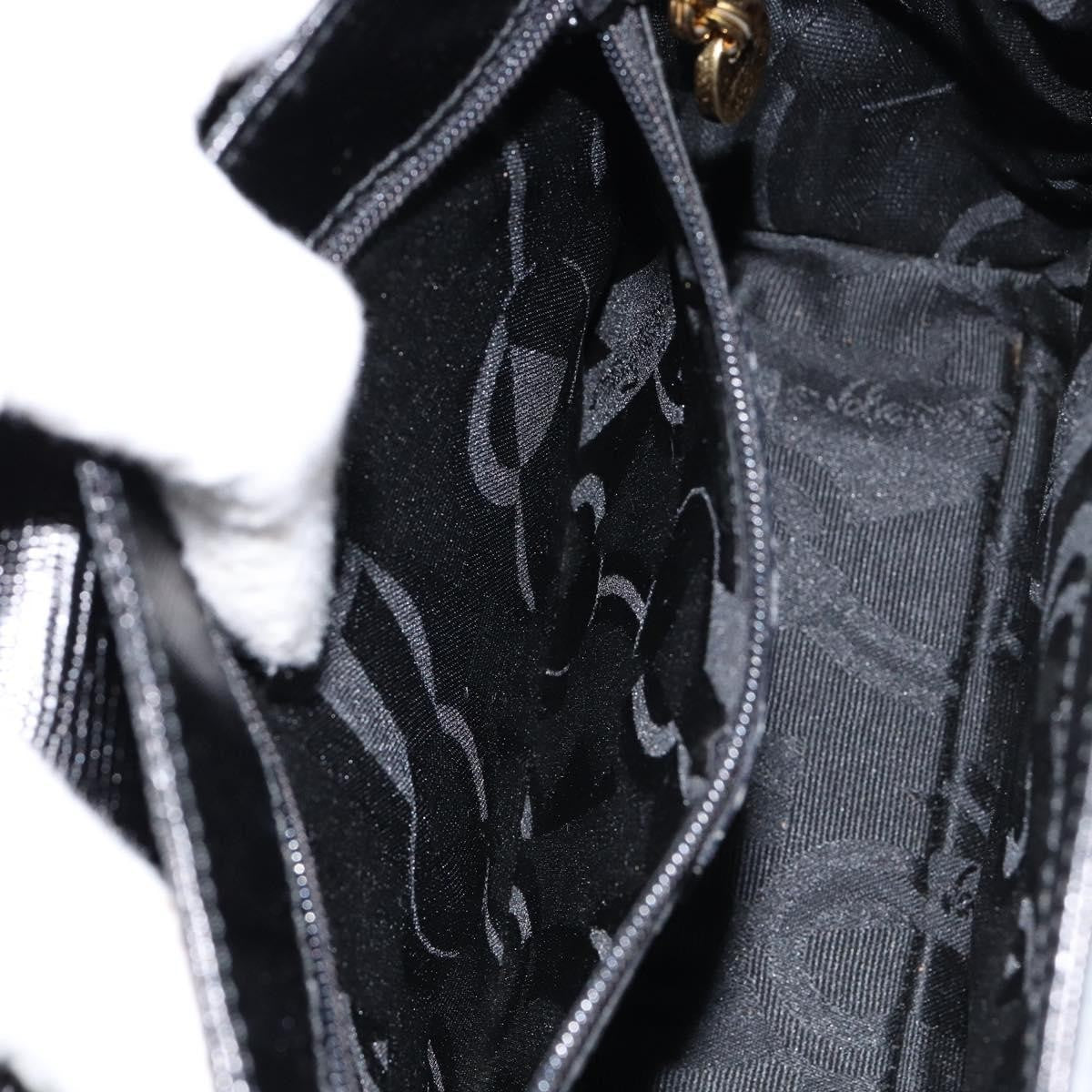 Salvatore Ferragamo Vintage Handbag Leather, BLACK, LEATHER, Handbag