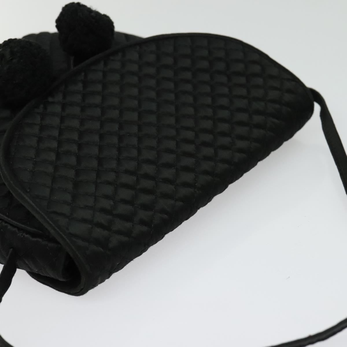 Bottega Veneta Intrecciato Clutch bag Calfskin, BLACK, SATIN, Shoulder bag