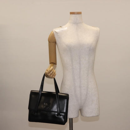 Loewe Anagram handbag Leather, BLACK, LEATHER, Handbag