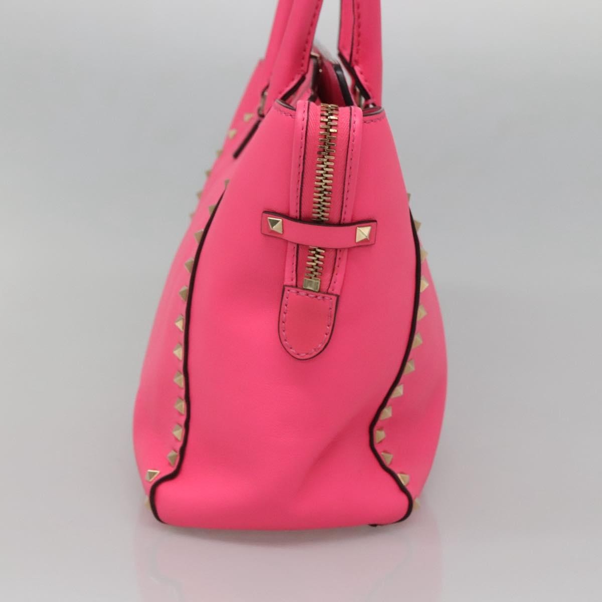 Valentino Garavani Rockstud Tote Rigid Leather, PINK, LEATHER, Tote bag