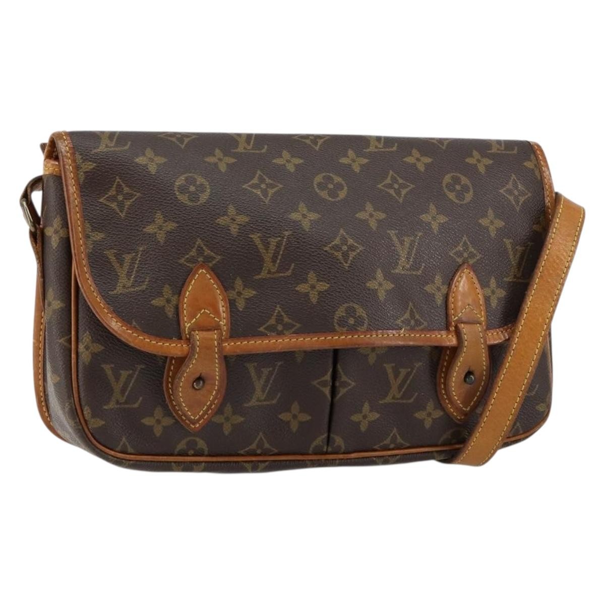 Louis Vuitton Sac Gibeciere Messenger Bag Monogram Canvas, BROWN, CANVAS, Shoulder bag