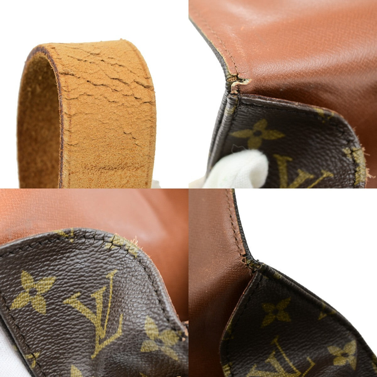 Louis Vuitton Cartouchiere Handbag Monogram Canvas, BROWN, CANVAS, Shoulder bag