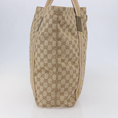 Gucci Original Web Tote GG Canvas, BEIGE, CANVAS, Tote bag