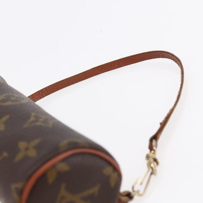 Louis Vuitton Papillon Handbag Monogram Canvas, BROWN, CANVAS, Clutche & pouche