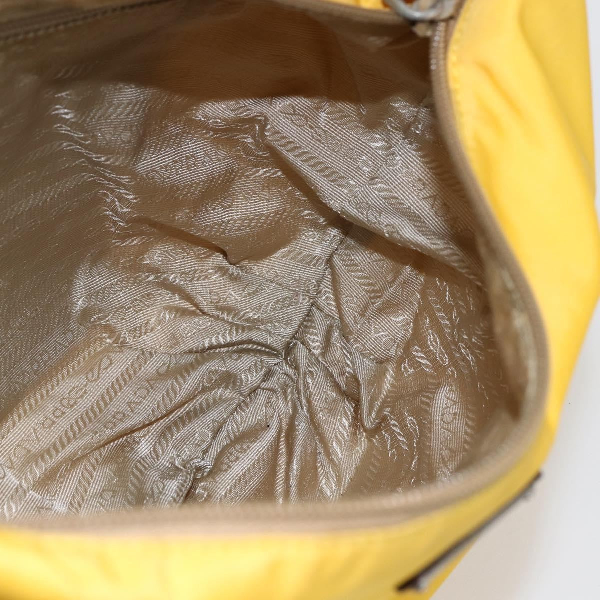 Prada Vintage Shoulder Bag Tessuto, YELLOW, NYLON, Shoulder bag