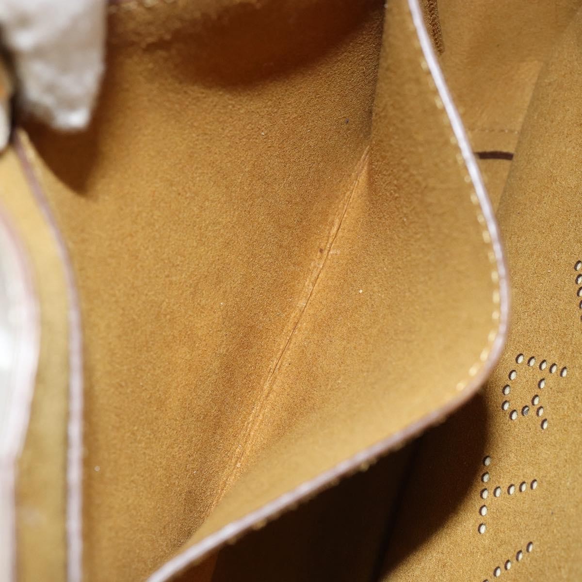 Stella McCartney Logo Crossbody Bag Perforated Faux Leather, BEIGE, LEATHER, Shoulder bag