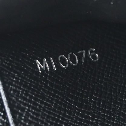 Louis Vuitton Atoll Organizer Wallet Taiga Leather, BLACK, LEATHER, Clutche & pouche