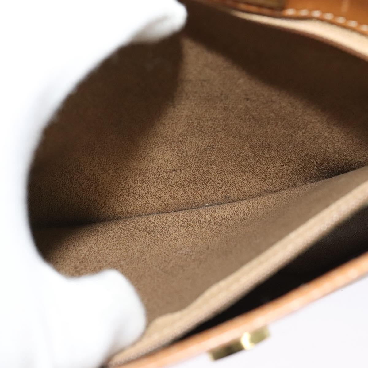 Christian Dior Vintage Honeycomb Shoulder Bag Canvas and Leather, BEIGE, CANVAS, Shoulder bag