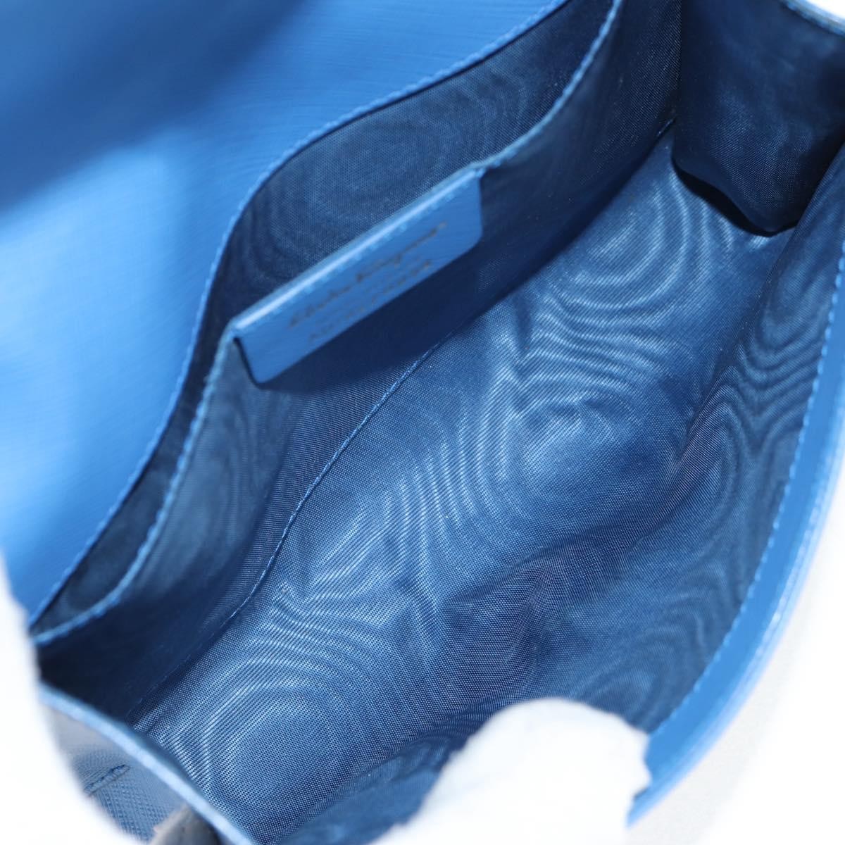 Salvatore Ferragamo Ginny Crossbody Bag Leather, BLUE, LEATHER, Shoulder bag