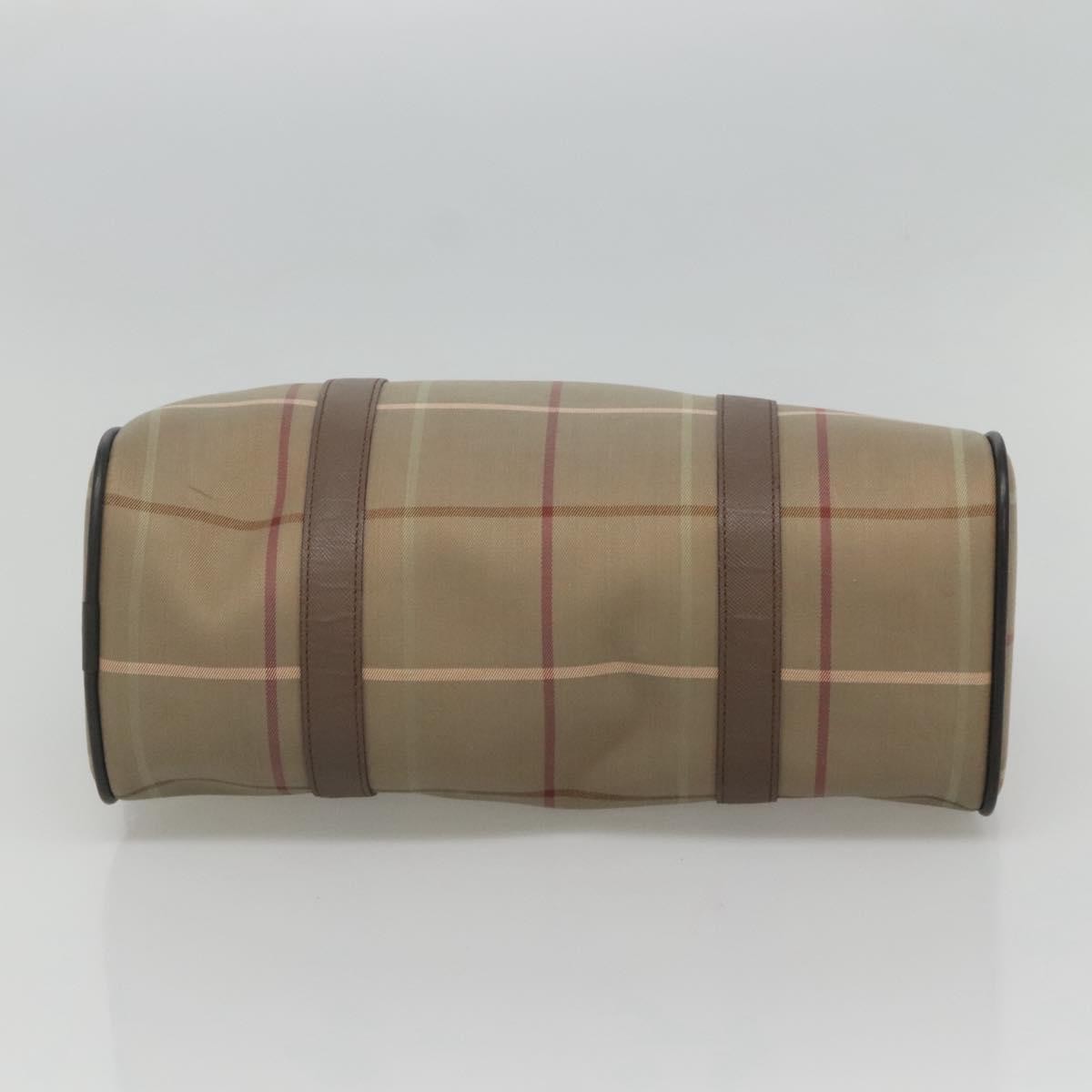 Burberry Nova Check Bowling Bag Canvas, BROWN, CANVAS, Handbag