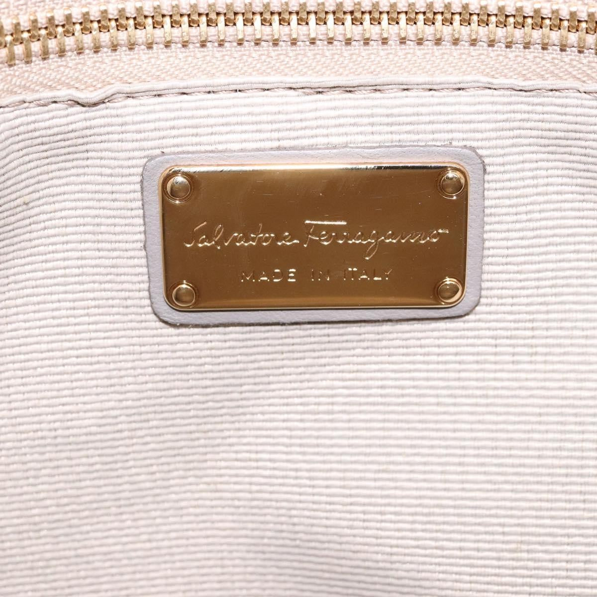 Salvatore Ferragamo Vala Handbag Leather, GRAY, LEATHER, Handbag