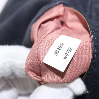 Stella McCartney Falabella Fold Over Crossbody Bag Shaggy Deer, NAVY, POLYESTER, Shoulder bag