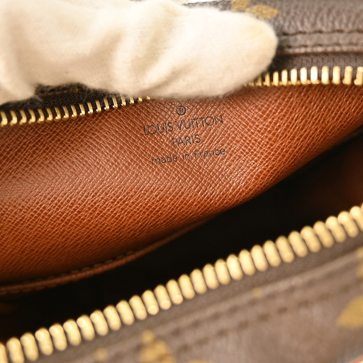 Louis Vuitton Danube Handbag Monogram Canvas, BROWN, CANVAS, Shoulder bag