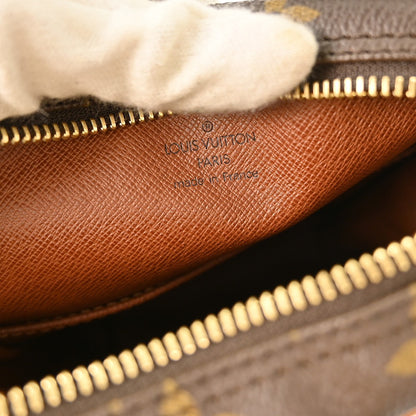 Louis Vuitton Danube Handbag Monogram Canvas, BROWN, CANVAS, Shoulder bag