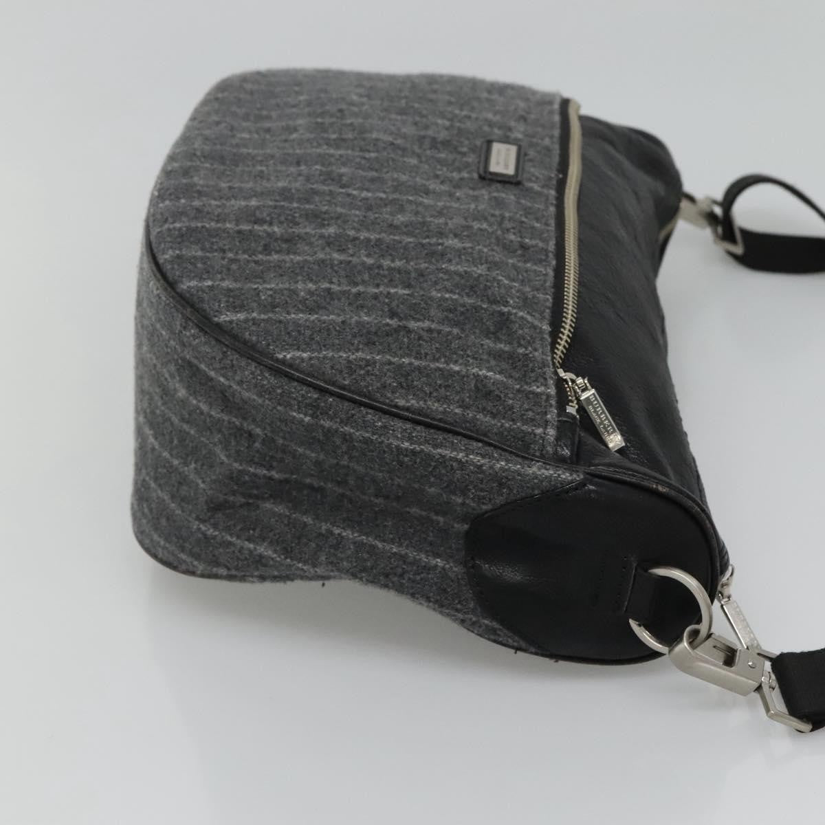 Burberry Black Label Shoulder bag Wool, GRAY, WOOL, Shoulder bag