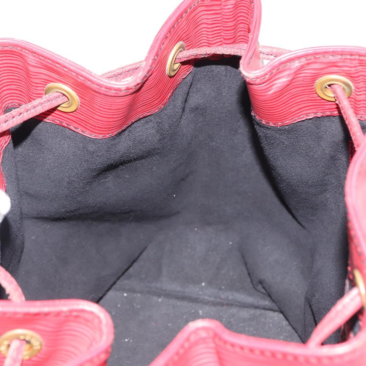 Louis Vuitton Petit Noe Handbag Epi Leather, RED, LEATHER, Shoulder bag