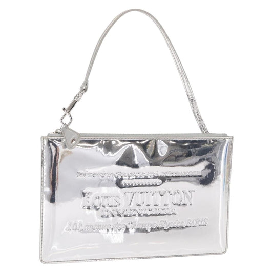 Louis Vuitton Pochette Clutch Monogram Miroir PVC, SILVER, PATENT_LEATHER, Clutche & pouche
