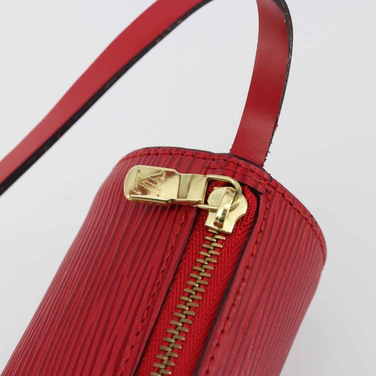 Louis Vuitton Soufflot Pochette Epi Leather, Red, Leather, Clutch
